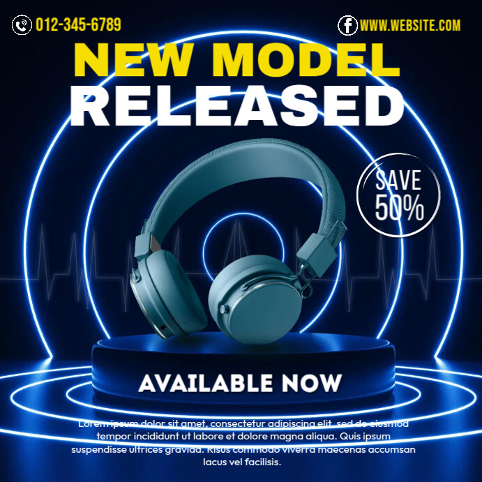 Plantilla de Headphone Special Offer PosterMyWall