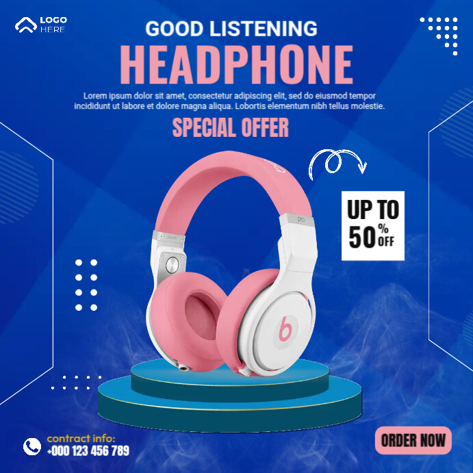 Headphone Special Offer Template PosterMyWall