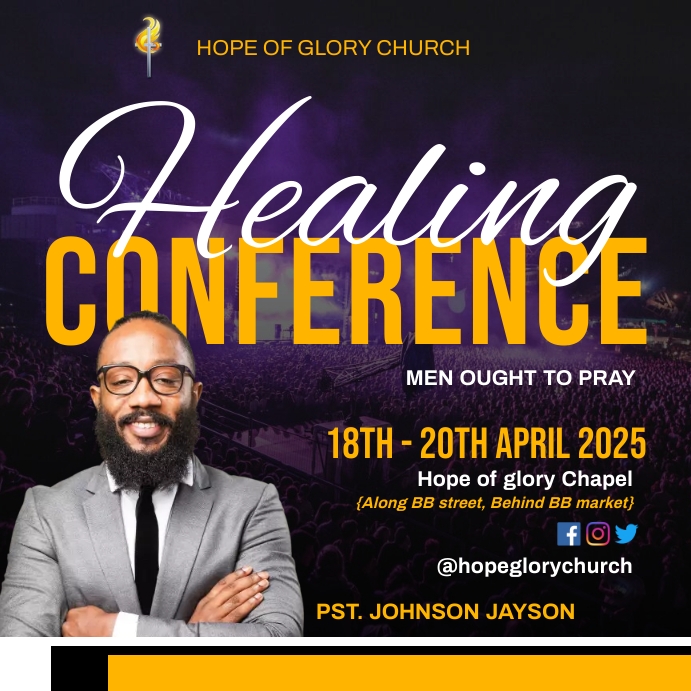 Healing Conference Instagram na Post template