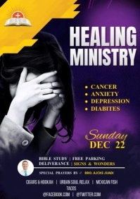 Healing Ministry Sunday A4 template