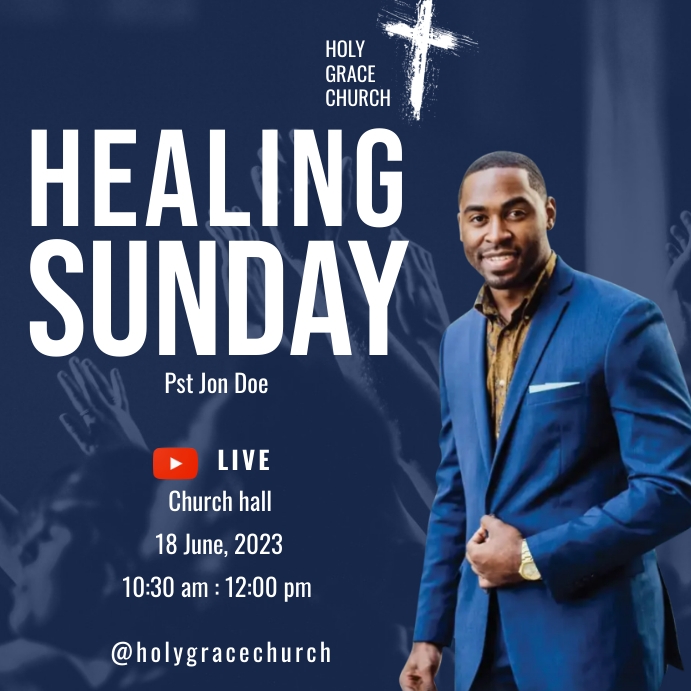 Copy of healing Sunday | PosterMyWall