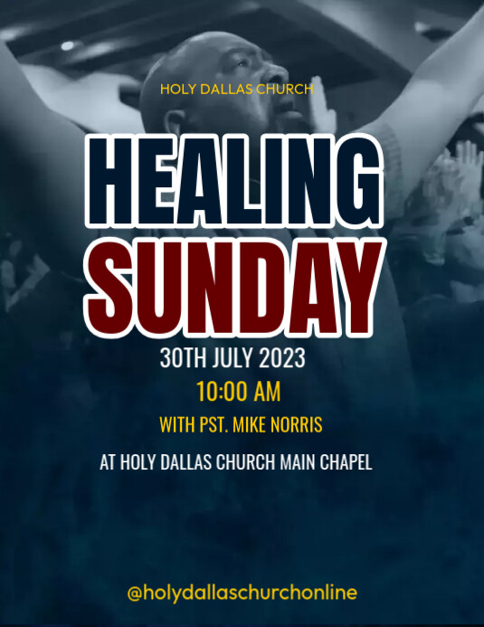 healing Sunday Template | PosterMyWall
