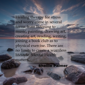 Healing Therapy Quote Template Postermywall