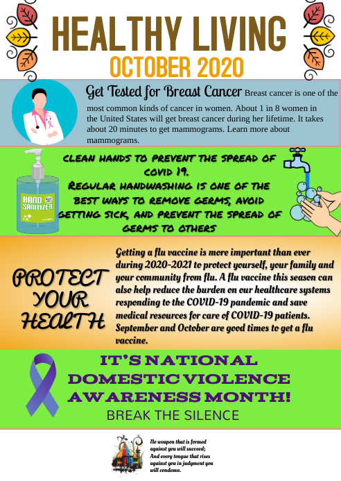 Health & Wellness Church newsletter A6 template