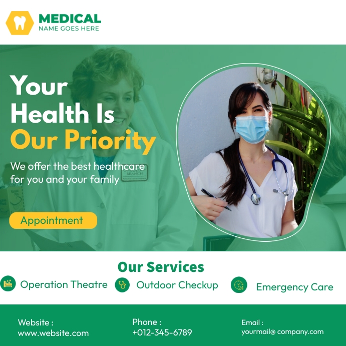 Health Ads Template | PosterMyWall