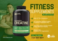 Health and Fitness Product Banner Postcard template