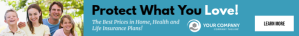Health and life insurance youtube banner ad Tabla de posiciones template