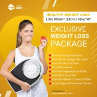 Health and Weight Loss Diet Instagram Post template