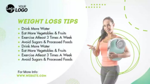 Health and Weight Loss Diet Twitter Post template
