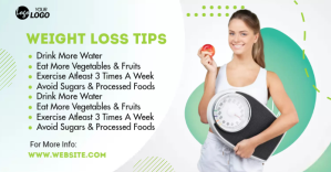 Health and Weight Loss Diet Изображение, которым поделились на Facebook template