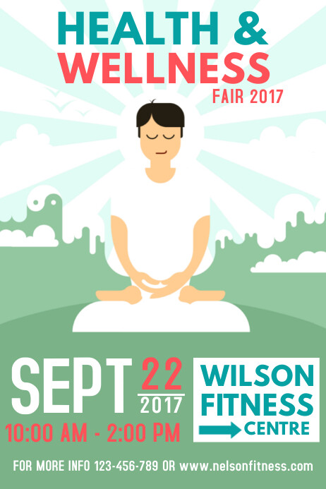 Health And Wellness Poster Template Postermywall