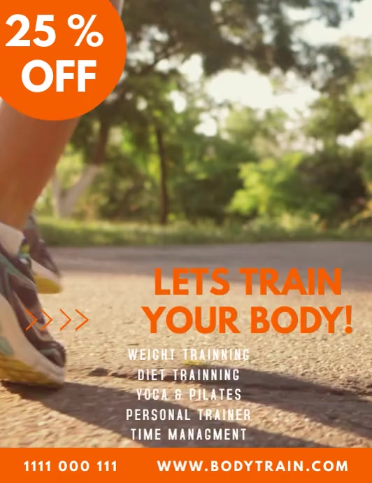 health and workout flyer