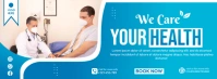 Health Care Banner Portada de Facebook template