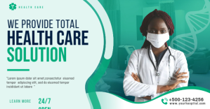 Turquoise Healthcare Services Facebook Shared Image Template