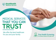Health Care flyer Carte postale template