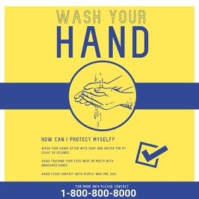 Health Care Flyer Template (wash your hand) | PosterMyWall