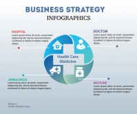 Health Care Infographic Design Template Medium Rectangle