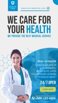 Health Care Instagram Story Banner template