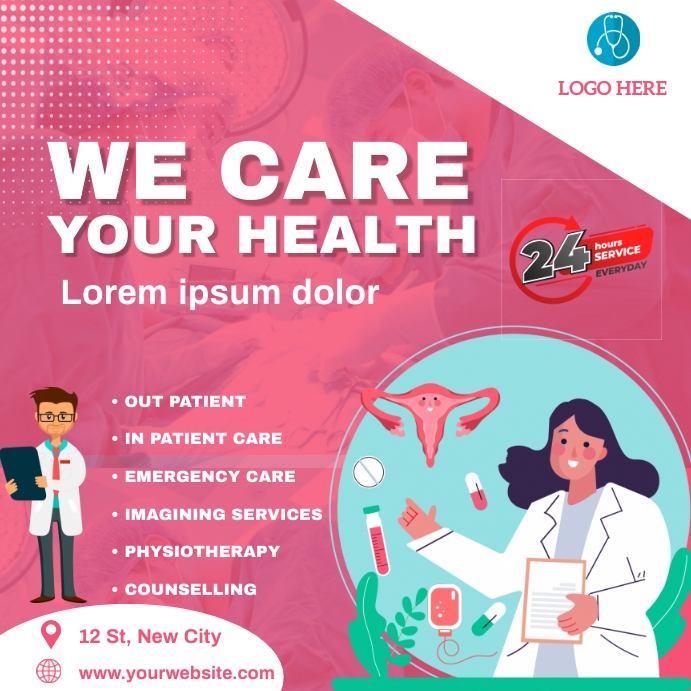 Copy of Health care post | PosterMyWall
