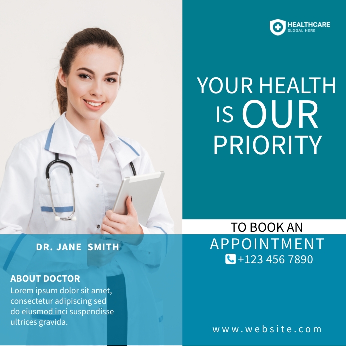 Template Health Posts Health Care Template | PosterMyWall
