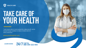 Health Care Twitter Post Design template