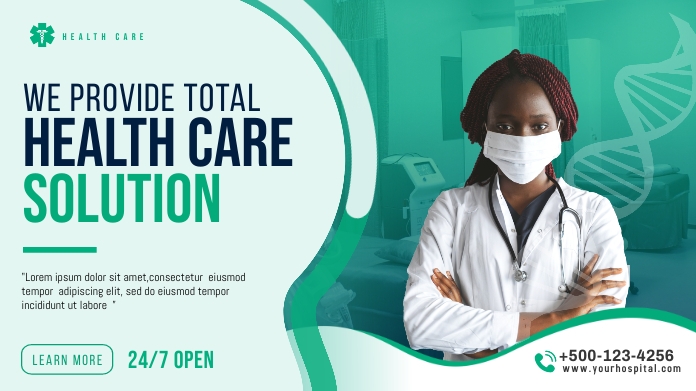 Twitter. Health Post Example Health Care Twitter Post Temp.. Template | PosterMyWall