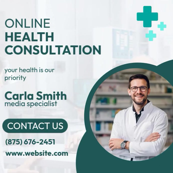 Health Consultant Ads Template | PosterMyWall