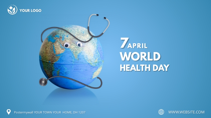 Health Day Digital Display Template | PosterMyWall