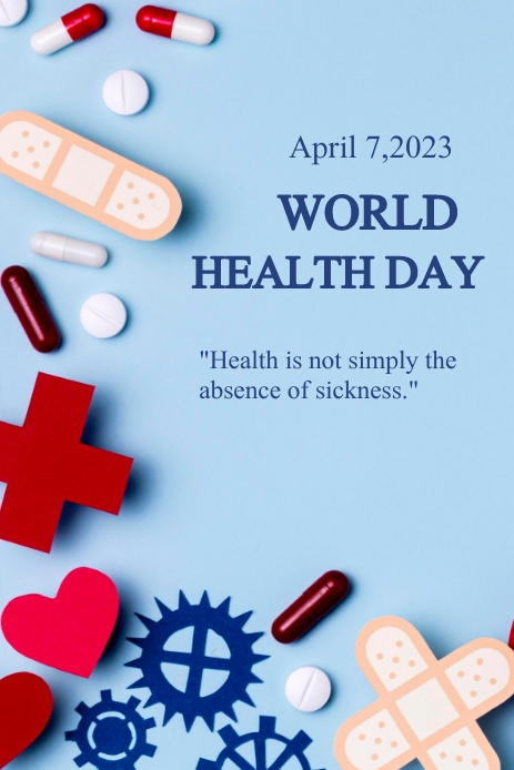 Health day template Pinterest Graphic