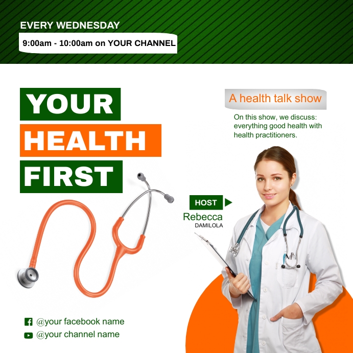 Health Instagram Post template