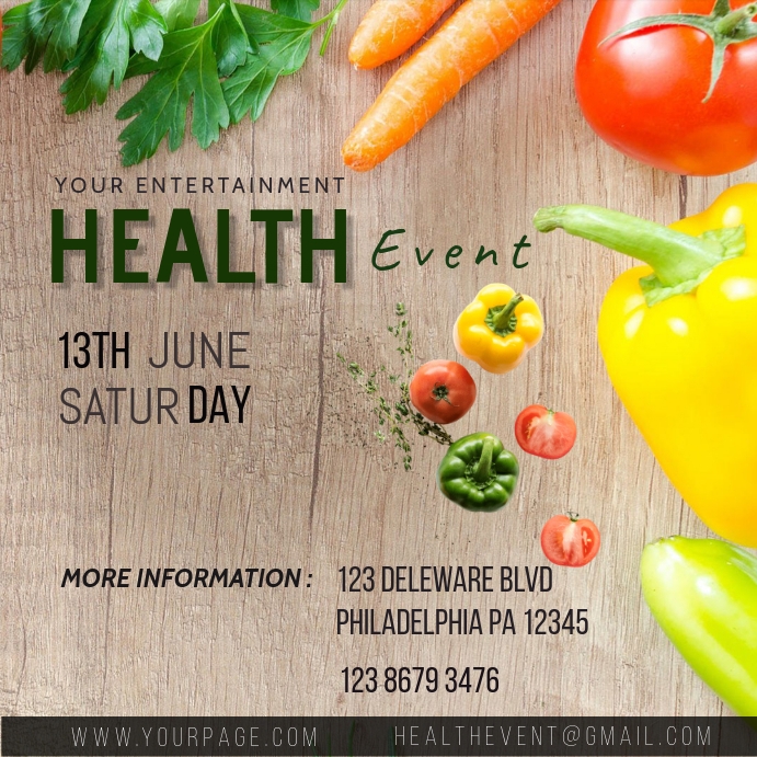 Health Event Instagram Post template
