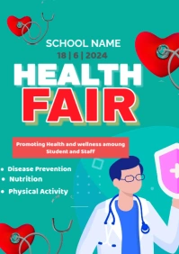 Health fair A4 template