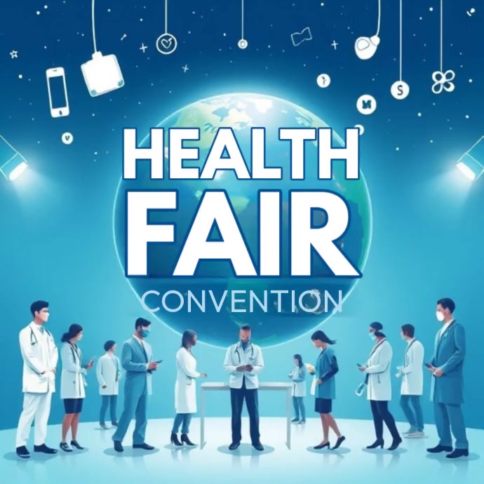 Health Fair Convention Center Instagram 帖子 template