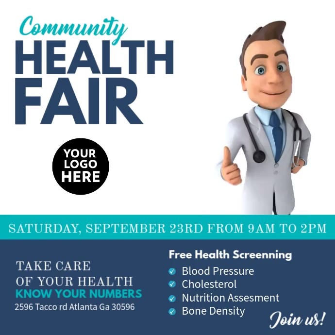 Health Fair Template PosterMyWall