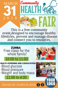 Health Fair Poster template