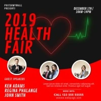 Health Fair Event Video Design Template Cuadrado (1:1)