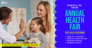 Health Fair Facebook Shared Image template