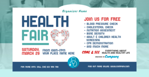 Health Fair Facebook Shared Image template