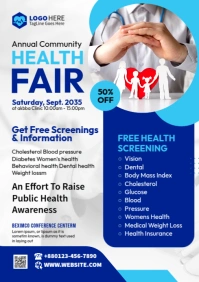 Health Fair Flyer A4 template