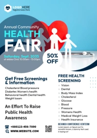 Health Fair Flyer A4 template