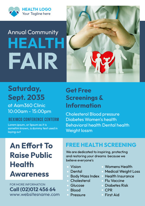 Health Fair Flyer Template | PosterMyWall