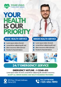 Health Fair Flyer A4 template