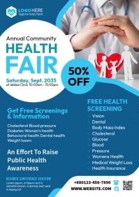 Health Fair Flyer A4 template