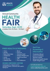 Health Fair Flyer A4 template