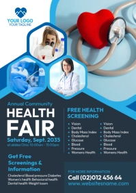 Health Fair Flyer A4 template