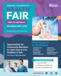 Health Fair Flyer Instagram Portrait template