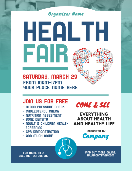 Health Fair Flyer Template PosterMyWall