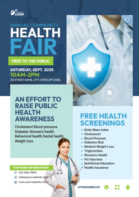 Image 5 for Health Fair Flyer Templates Free