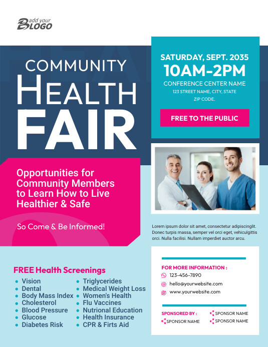 Fair Rides Flyer Health Fair Flyer Template | PosterMyWall