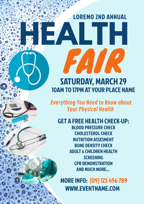 Health Fair Flyer Template Postermywall